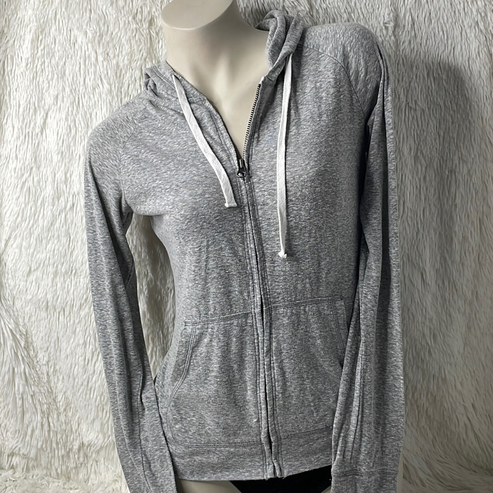 Aeropostale Drawstring Zip Up Hoodie